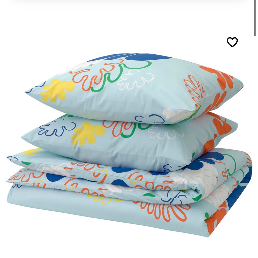 IKEA NEW colorful duvet cover + 2 pillowcases